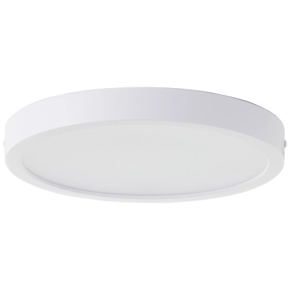 Biele okrúhle LED stropné svietidlo Varano, priemer 27,5 cm, pre obývacie izby a kúpeľne.