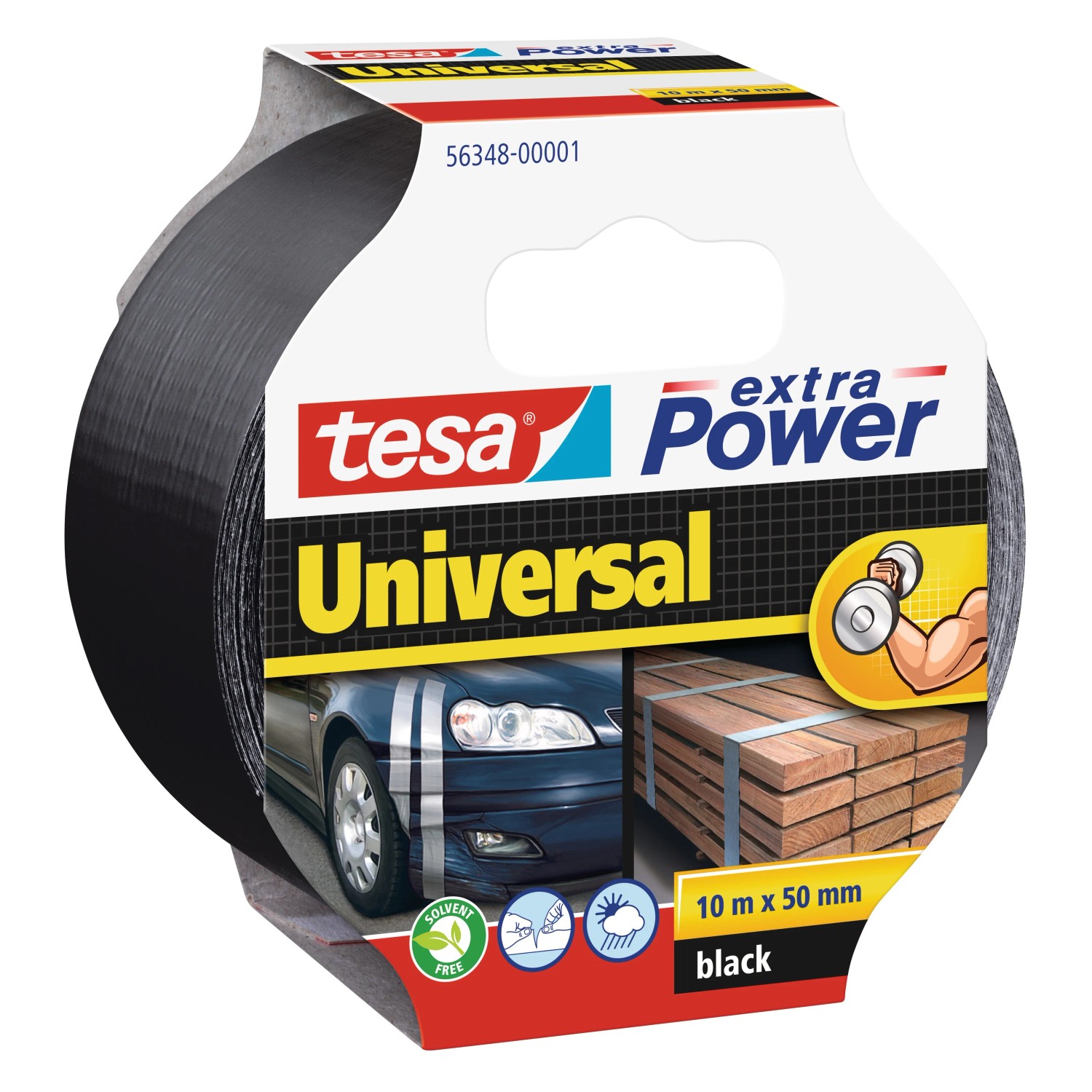 E-shop tesa Textilná opravná páska Extra Power Universal, čierna, 10 m x 50 mm