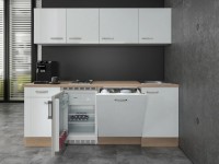 Flex-Well Kuchyňa Valero 210 cm/typ 4 - chladnička/varná doska/umývačka