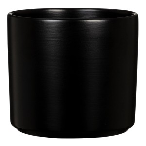 Scheurich kvetináč Monaco, Night Black, Ø 21 cm, valcovitý tvar.