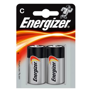 Energizer Alkalické batérie C Baby, 2 kusy. Spoľahlivé napájanie pre zariadenia s nízkou spotrebou energie.