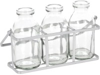 Súprava sklenených váz 3 ks, 18 x 7 x 11 cm