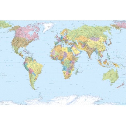 Komar Vliesová fototapeta World Map 368 x 248 cm
