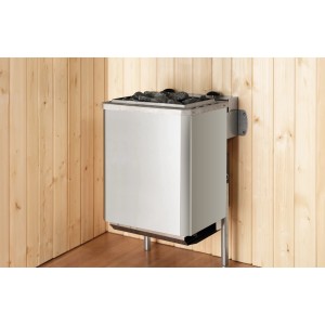 Kachle do sauny Weka Compact 9 kW s kameňmi pre saunový dom Mikkeli.
