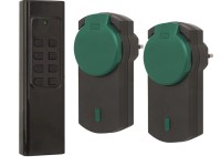 Súprava rádiových spínačov do exteriéru, max. 2300W, 433,92MHz, dosah max. 30m