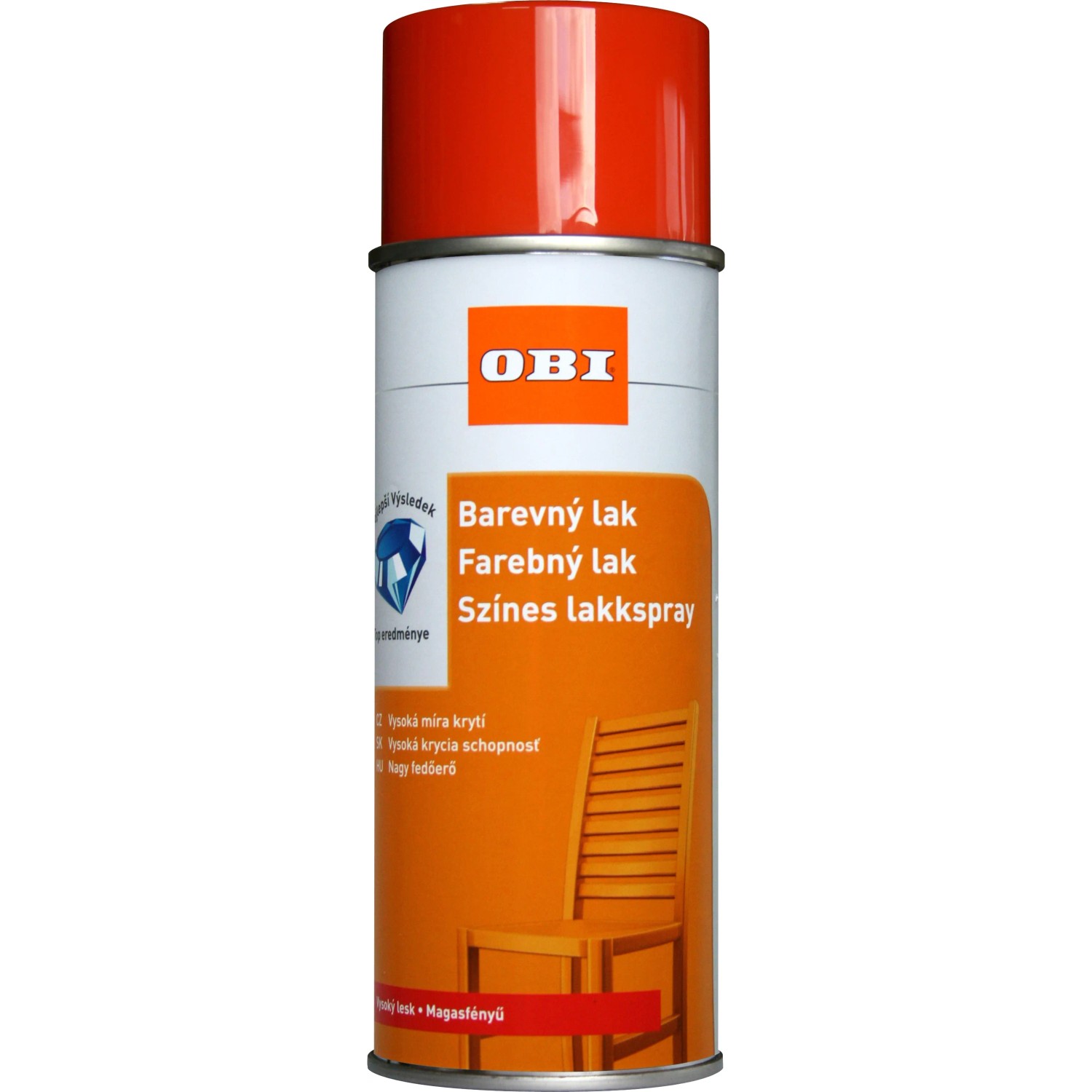 E-shop OBI Lak v spreji vysoko lesklý RAL 2004 oranžová pravá 400 ml