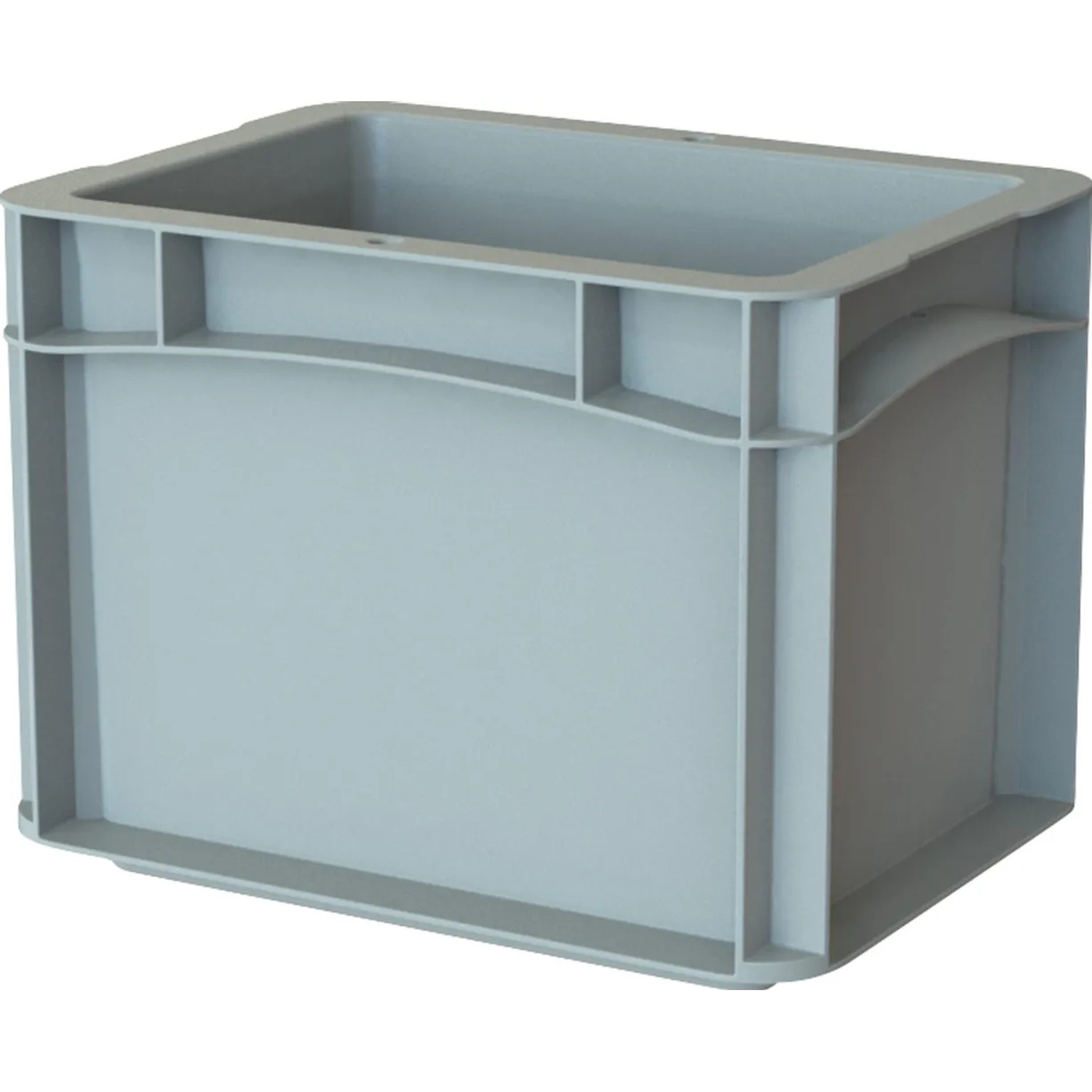 E-shop Surplus Systems Eurobox s plnou stenou, sivý, 9,4 l, 300 x 200 x 220 mm
