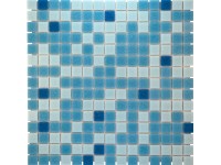 Euro Stone Sklenená mozaika Blue Light Mix 32,6 x 32,6 cm Euro Stone Sklenená mozaika Blue Light Mix 32,6 x 32,6 cm