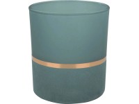 Svietnik na čajové sviečky Dark Wonder sklo, tyrkysový