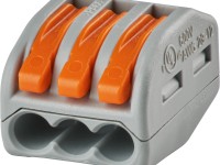 Wago Páčková spojovacia svorka 222, 3 vodiče, max. 4 mm2, 50 ks Wago Páčková spojovacia svorka 222, 3 vodiče, max. 4 mm2, 50 ks