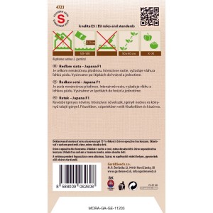 GardenSeed Premium Semienka Reďkovka siata Japana F1