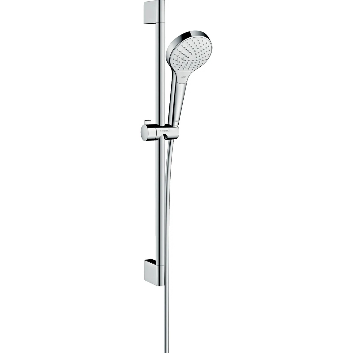 E-shop Hansgrohe Sprchový set (vr. sprchovej tyče 65 cm) Croma Select S, biela/chróm