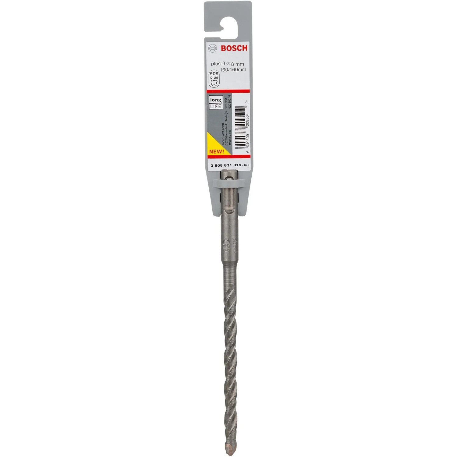E-shop Bosch Špirálový vrták pre vŕtacie kladivá SDS Plus-3, 8 x 100 x 160 mm