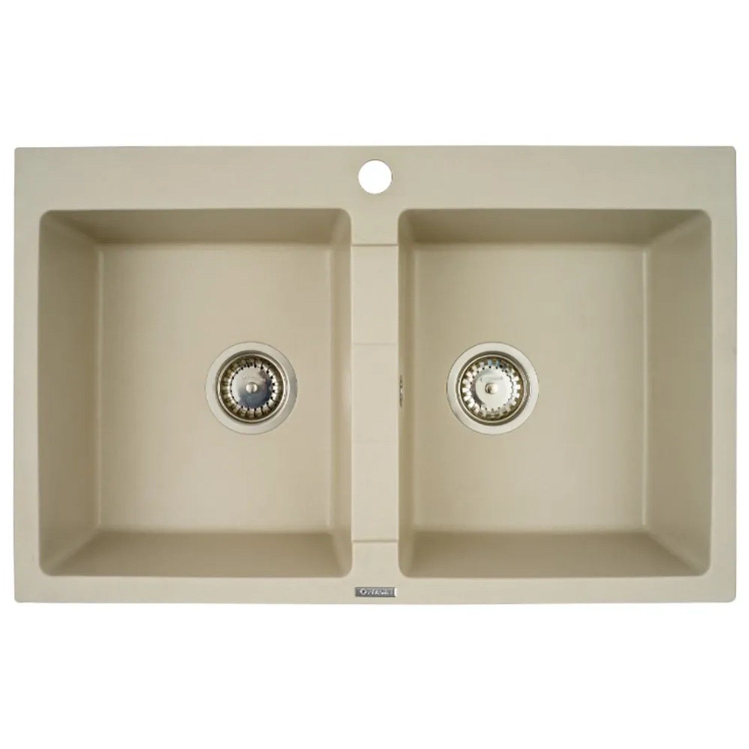 E-shop Pyramis Granitový drez Sparta 2B, sand beige, 78 x 50 cm