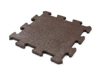 MAX3 Gumová dlažba PUZZLE hnedá 500 x 500 x 25 mm