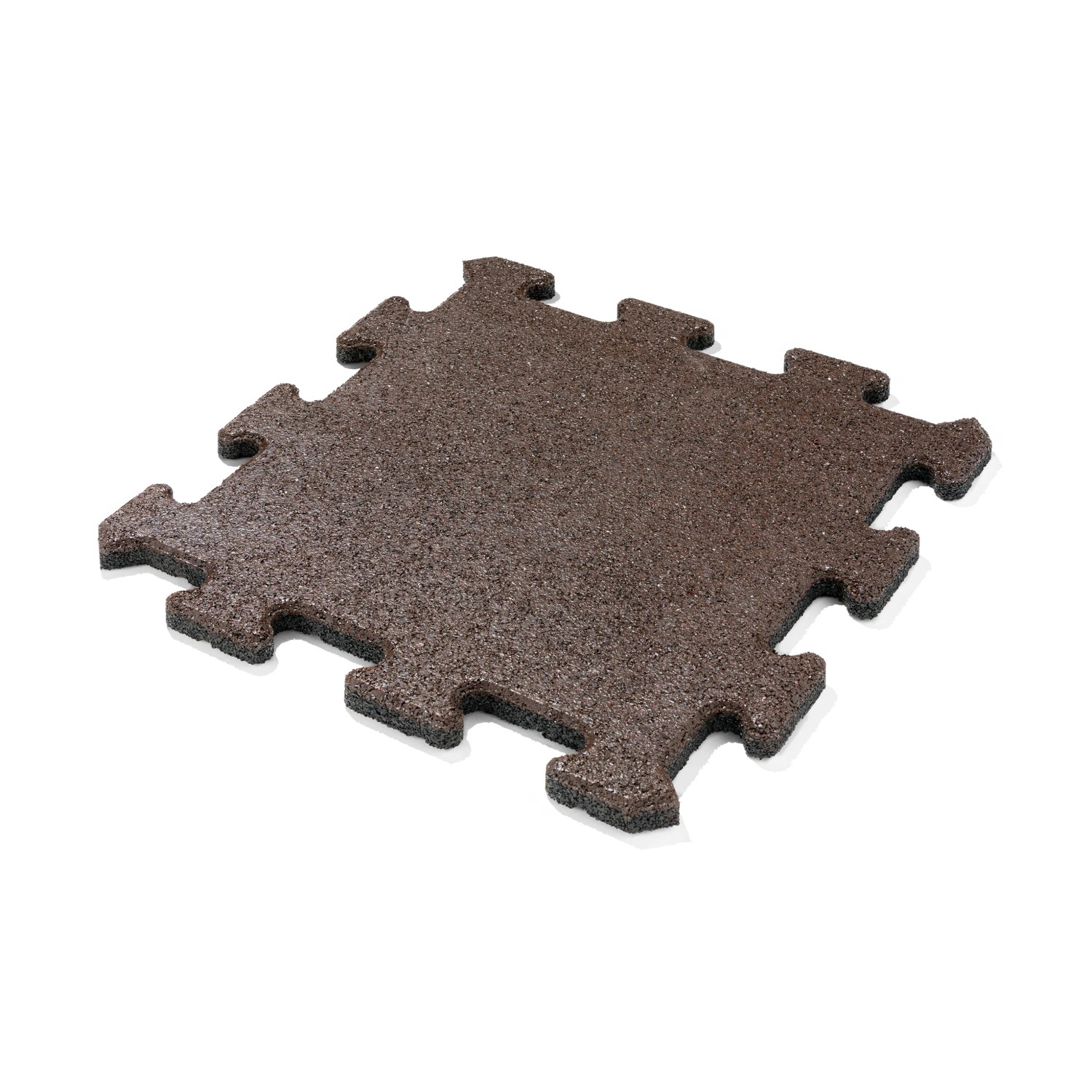 E-shop MAX3 Gumová dlažba PUZZLE hnedá 500 x 500 x 25 mm