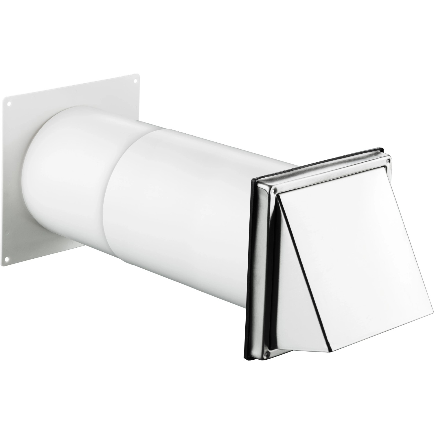 E-shop VLC Teleskopická ventilačná sada, nerezová mriežka, 300-500 mm, pr. 150 mm