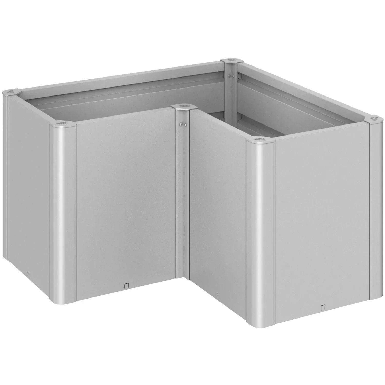 E-shop Biohort Vyvýšený záhon Belvedere Midi L100 strieborný, 102 x 102 x 53 x 61 cm