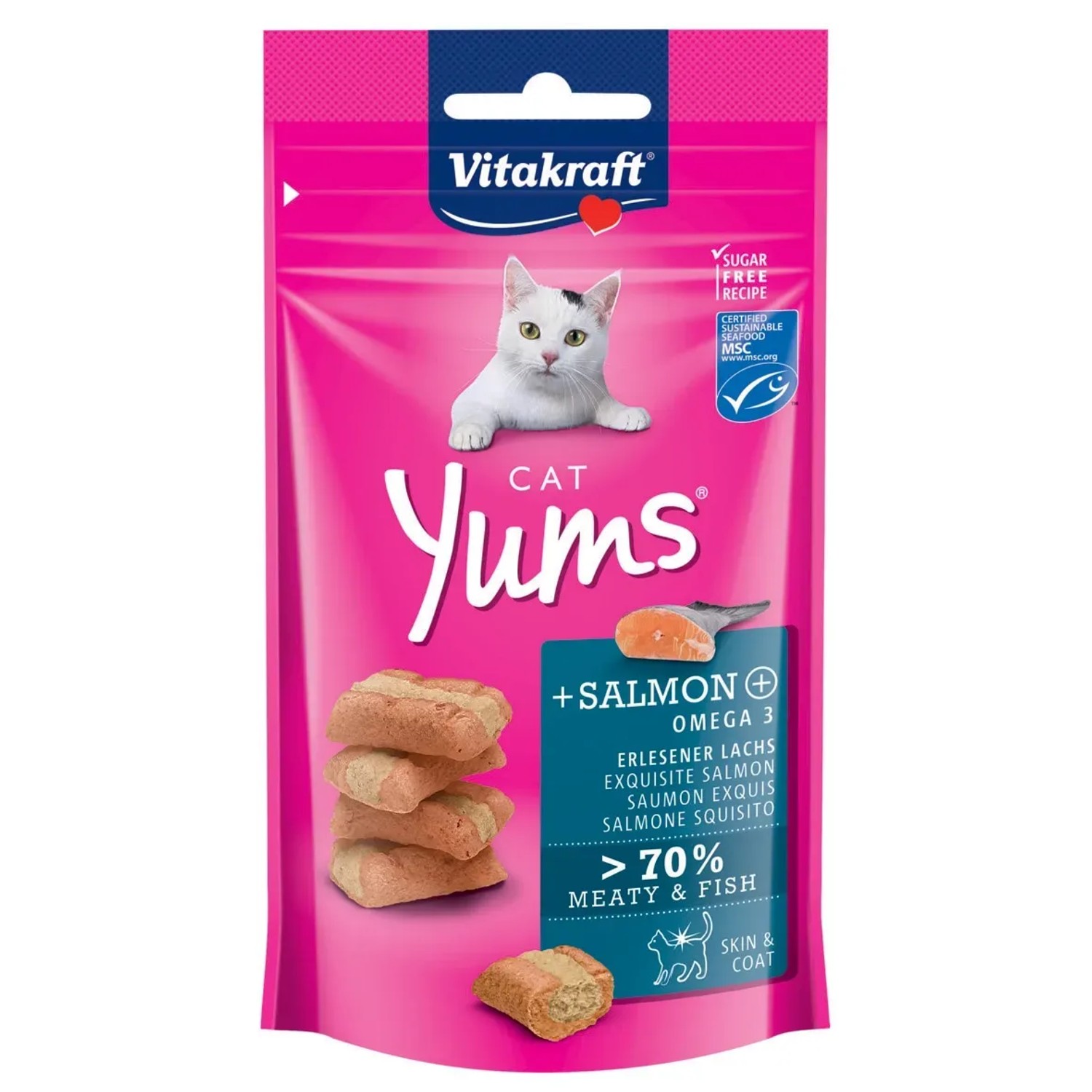 E-shop Vitakraft Pochúťka pre mačky Cat Yums losos 40 g