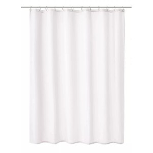 Snehobiely sprchový záves Kleine Wolke Kito, 120x200 cm, polyester s plastovými očkami.