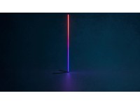 EGLO Stojaca LED lampa RGBIC 1bodová, čierno-biela, 14,6 W