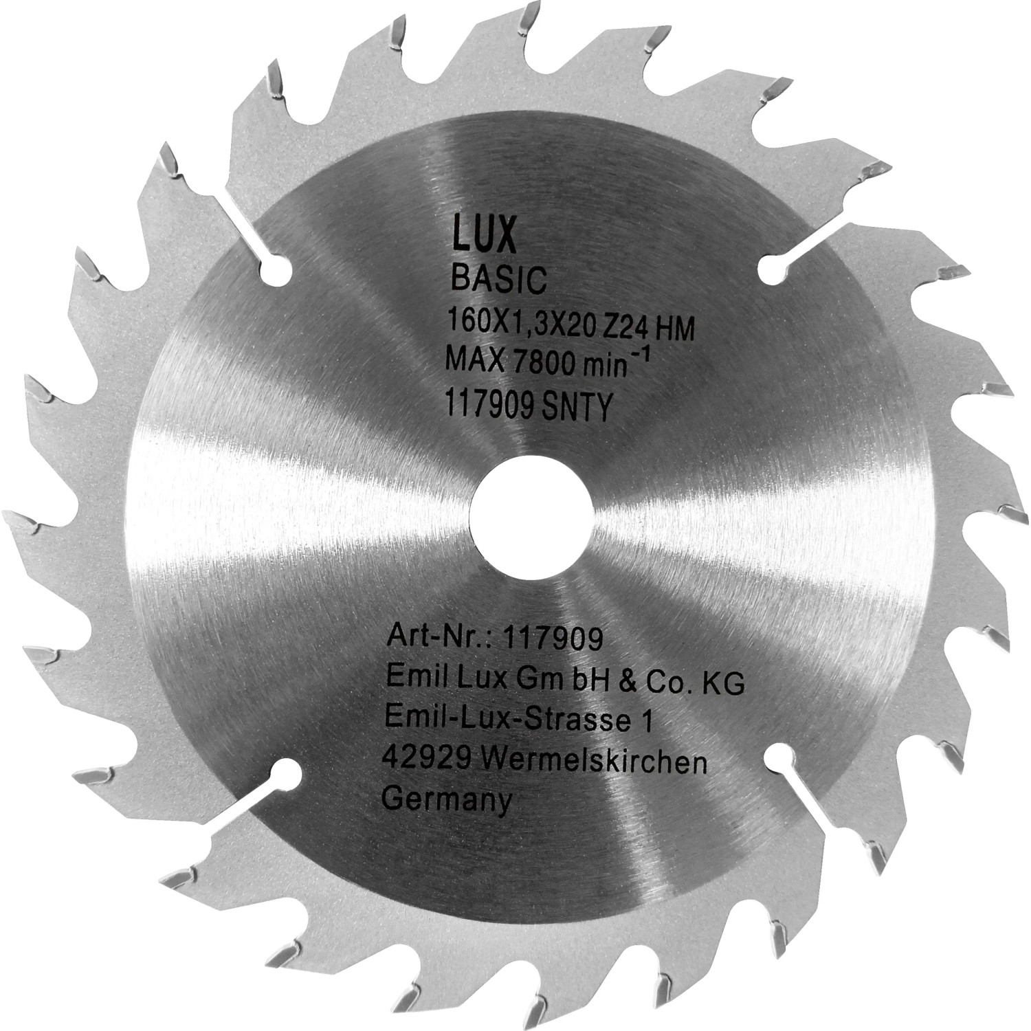 E-shop LUX-TOOLS kotúč do kotúčovej píly z tvrdokovu s priemerom 160 mm