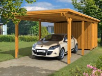 Skan Holz Prístrešok na auto Emsland EPDM s odkl. priest. dub sv. 354 x 846 cm