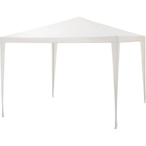 Biely altánok Alamosa 290x290 cm, ideálny pre záhradu, oslavy a blšie trhy.