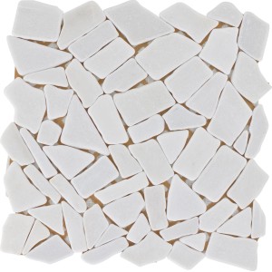 Mozaika Carrara Polygonal biela, 30,5x30,5 cm, pre individuálny dizajn stien.