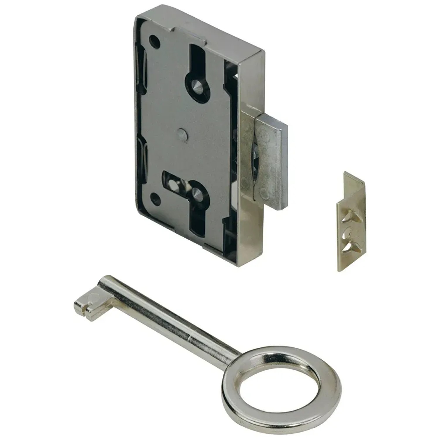E-shop Hettich Zámok s drážkovanými zubami pozinkovaná oceľ 60 x 58 x 8,7 mm