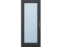 PVC balkónové 4-komorové dvere otočné/výklopné antracit, 210 x 90 cm, Ľ