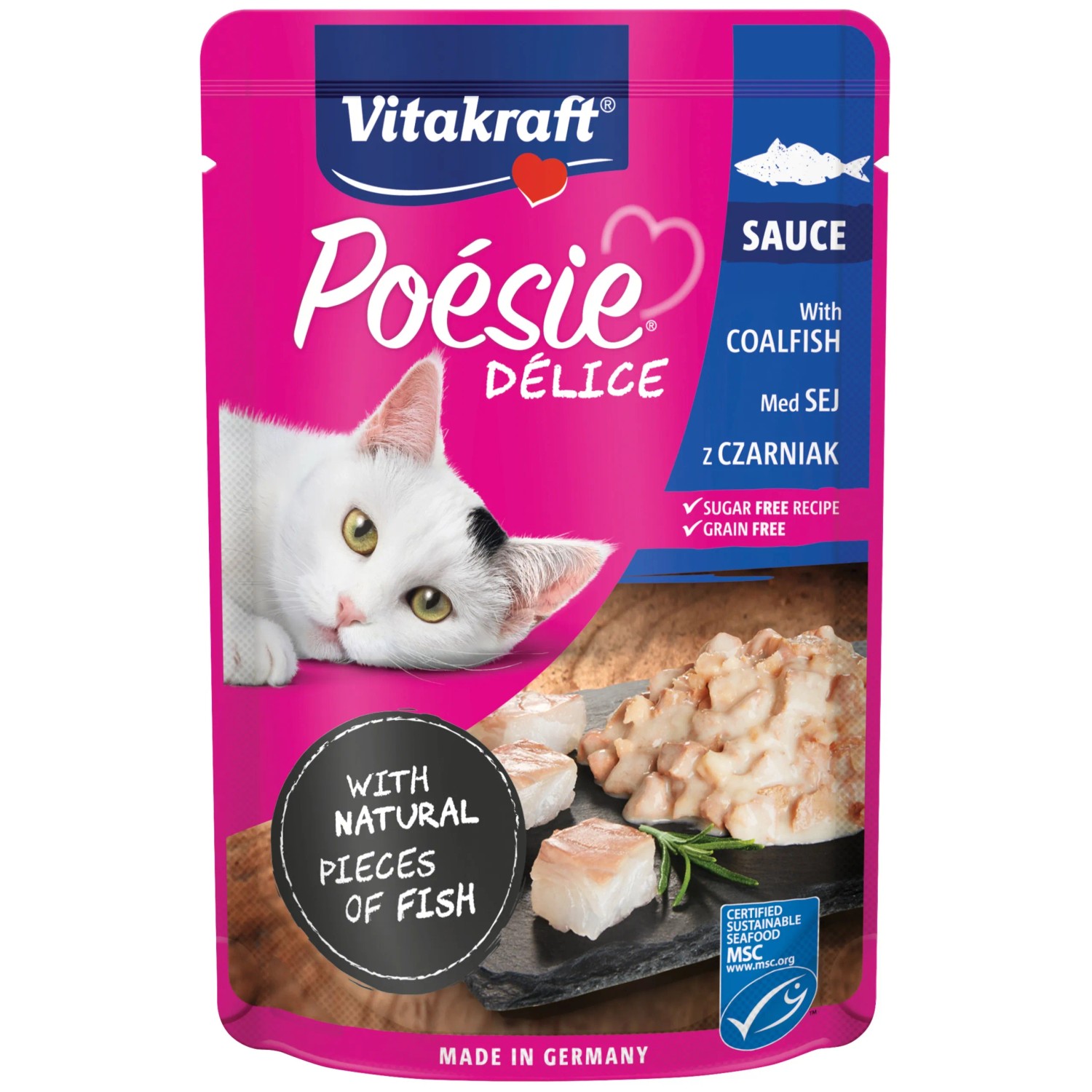 E-shop Vitakraft Kapsičky pre mačky Poésie Délice treska tmavá 1 x 85 g