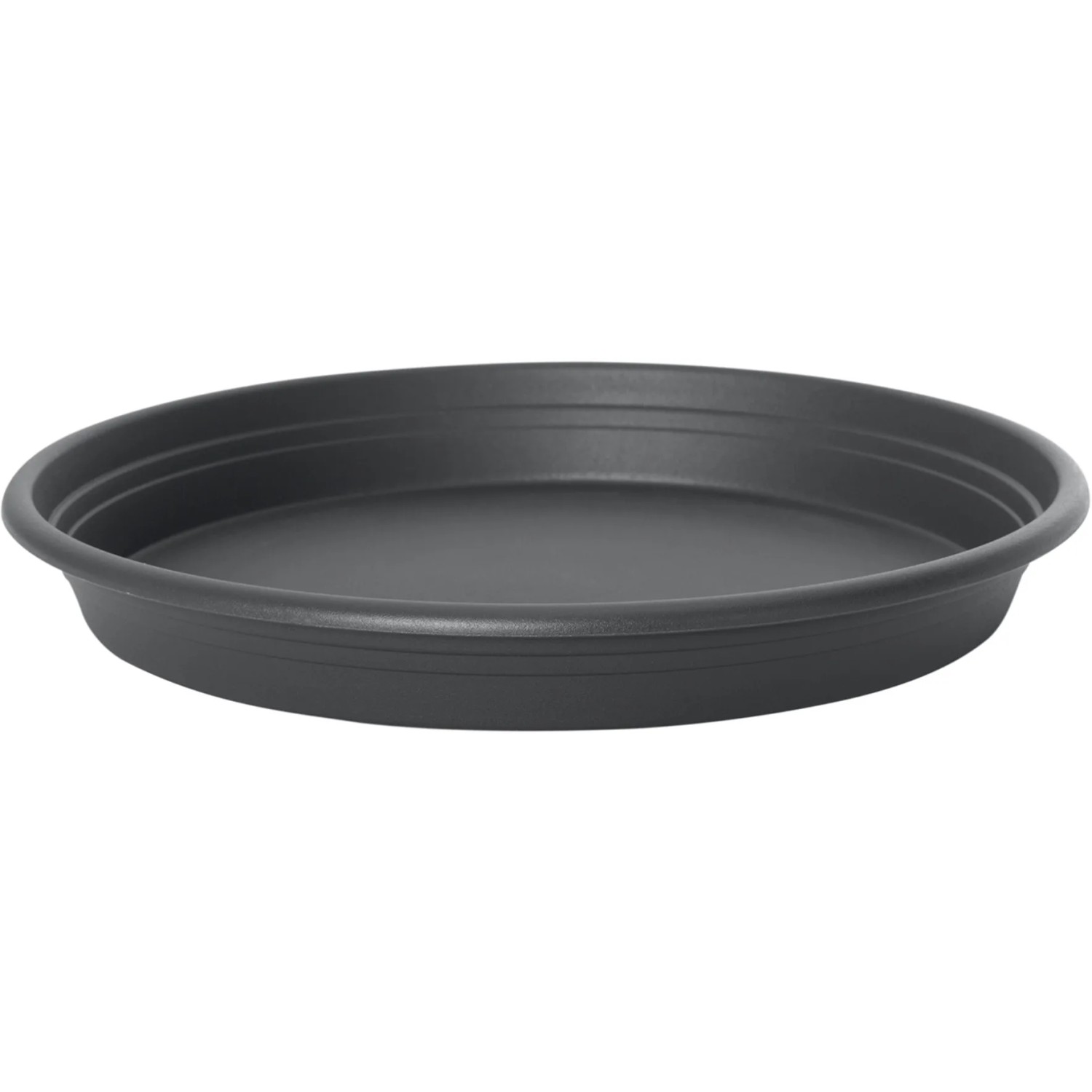 E-shop Florus Miska pod kvetináč Universal Round, antracitová, pr. 17 cm
