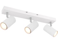 GLOBO 3bodové svietidlo ROBBY biela/chróm GU10 35W 410 x 60 x 120 mm