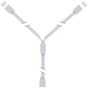 Paulmann MaxLED Y-Splitter, biely plastový konektor pre LED pásy.