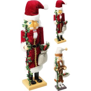 Koopman Dekoratívna figúrka luskáčikov Santa rôzne druhy 38 cm, 1 ks