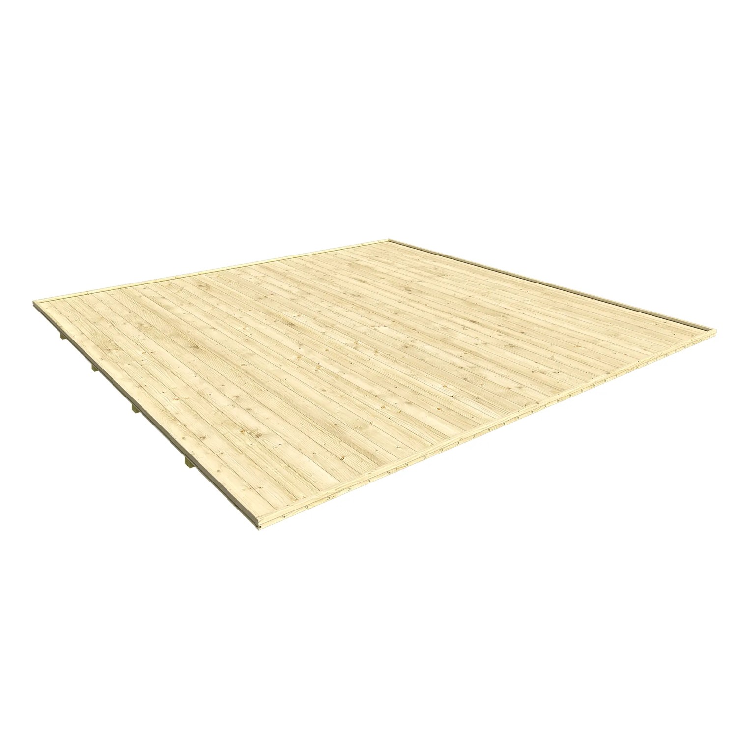 E-shop Weka Podlaha pre drevený záhradný domček Batu 3, prírodná, 300 x 300 cm