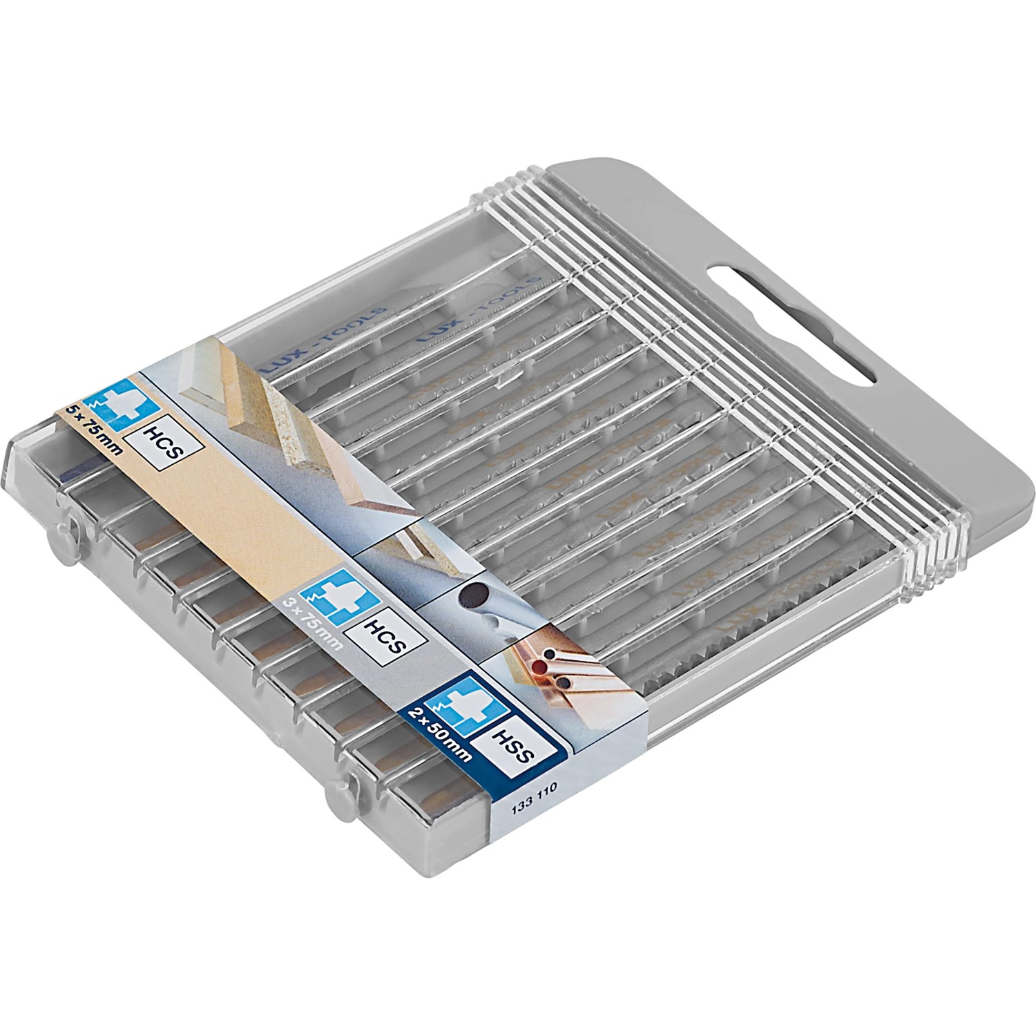 E-shop LUX-TOOLS Súprava listov do priamočiarej píly upínanie T 10-dielna
