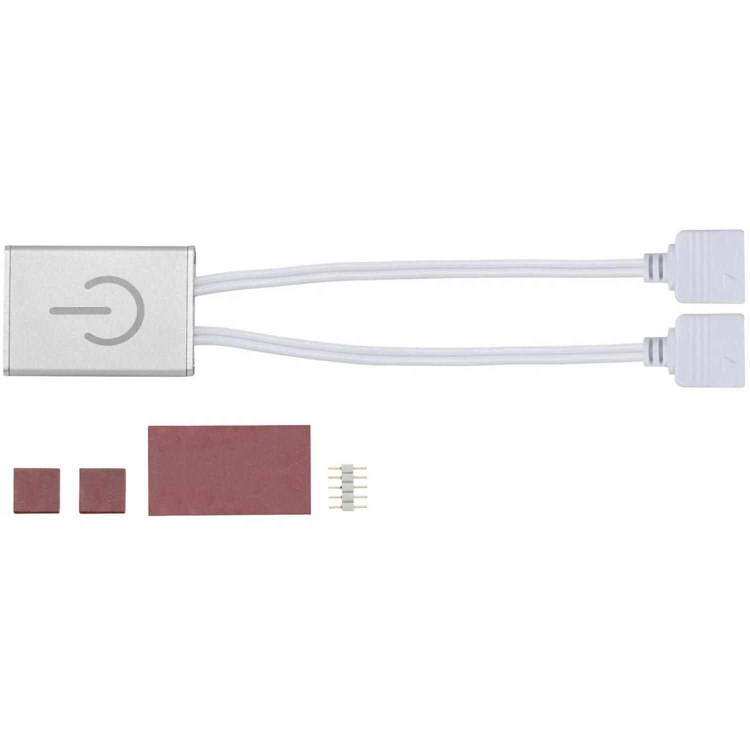 E-shop Paulmann Function MaxLED Dotykový spínač 24 V DC max 144 W strieborný kov
