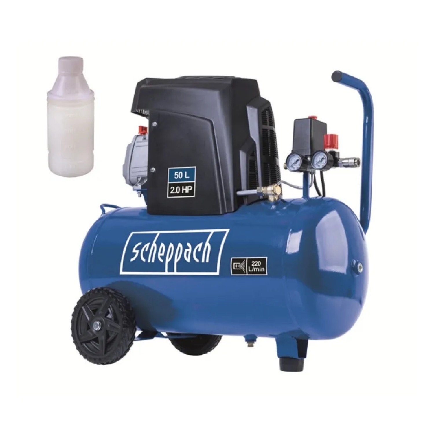 E-shop Scheppach Kompresor olejový HC 65, max 10 bar, 1,5 kW, 50 l