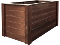 Andrewex Vyvýšený záhon drevený, hnedý, 74 x 150 x 76 cm