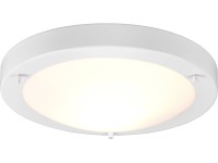 Trio Stropné svietidlo Condus, kov/sklo, biela, pr. 31,5 cm