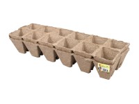 Kvetináč rašelinový so zárezom, 6 x 6 cm, 24 ks