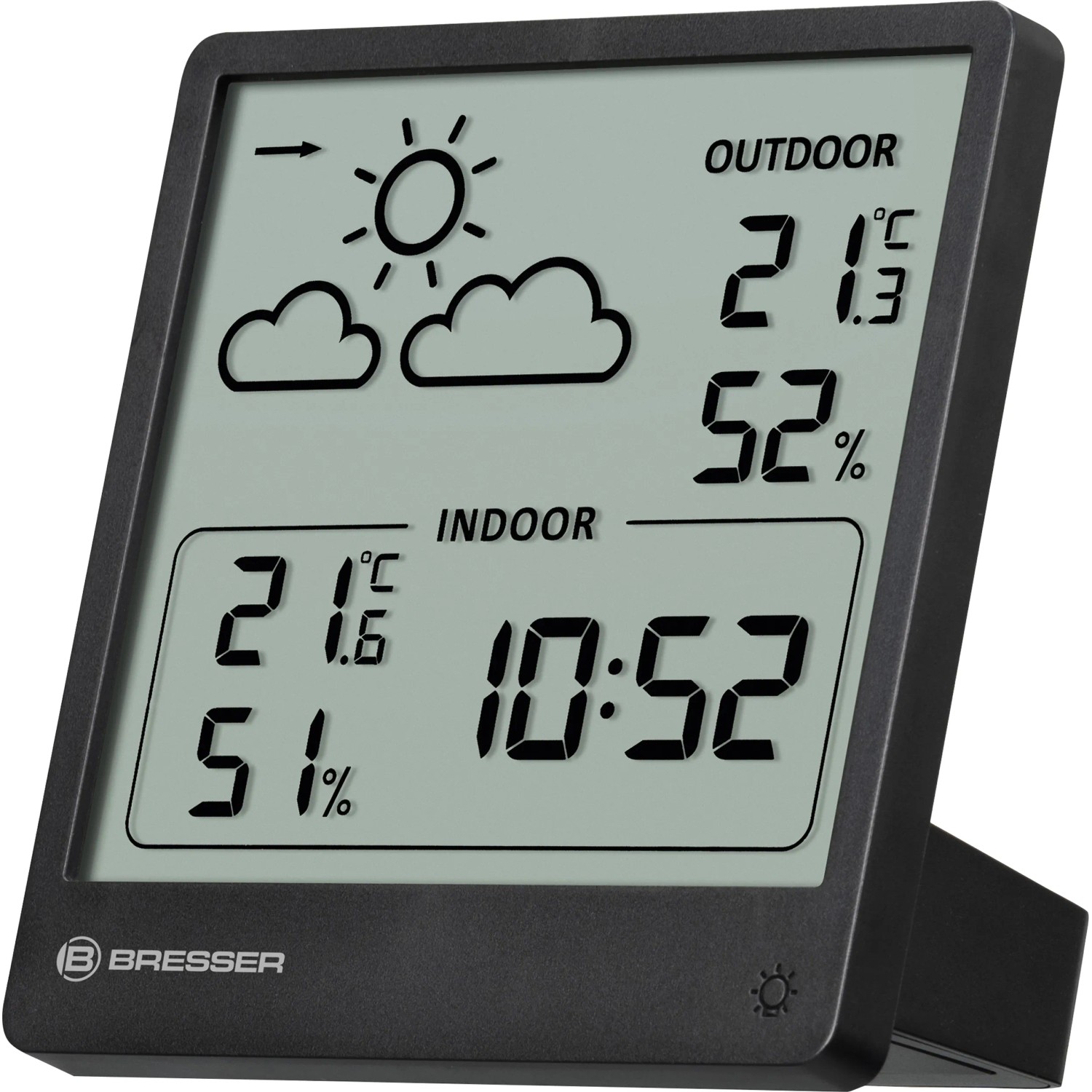 E-shop BRESSER Bezdrôtová Meteostanica Slim, čierna