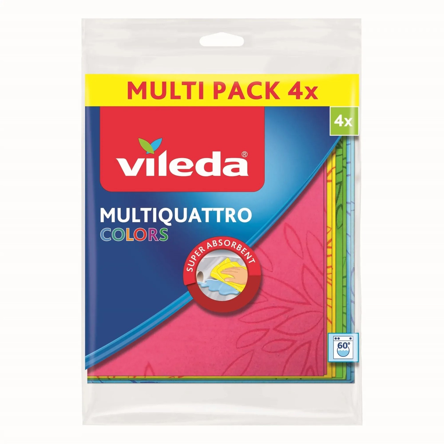 E-shop Vileda Multiquattro Colors handričku 4 ks
