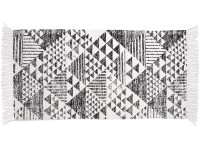OBI Bavlnený koberec vzorovaný čierno-biely 60 x 120 cm