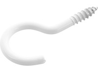 LUX Hák na šnúru na bielizeň biely pr. 4,4 mm x 50 mm, 2 ks