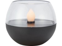 Solárne LED svietidlo, IP44, čierna/transparentná, pr. 10 x 8,5 cm