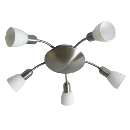 Rabalux Stropné 5bodové svietidlo Soma, chróm, pr. 47 x 16,5 cm