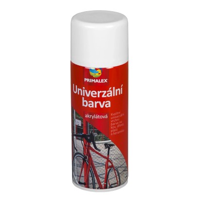 PRIMALEX Univerzálna farba v spreji RAL 9010 biela lesklá 400 ml